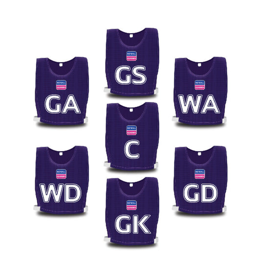 Purple "Netball League" Team Bibs