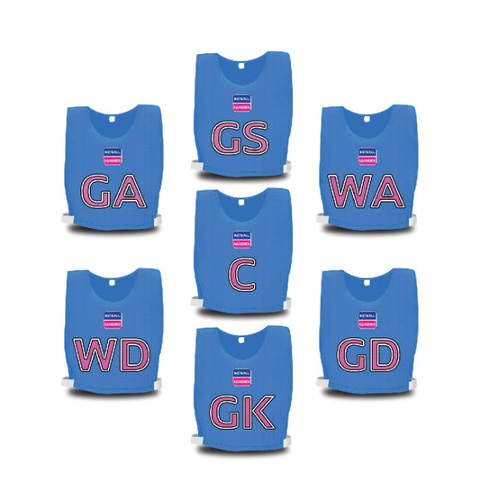 Turquoise "Netball League" Team Bibs